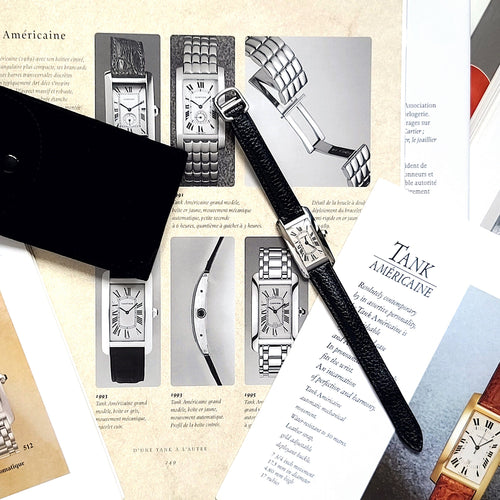 Montre Cartier Tank Américaine 2489 18k White Gold 58 Facettes