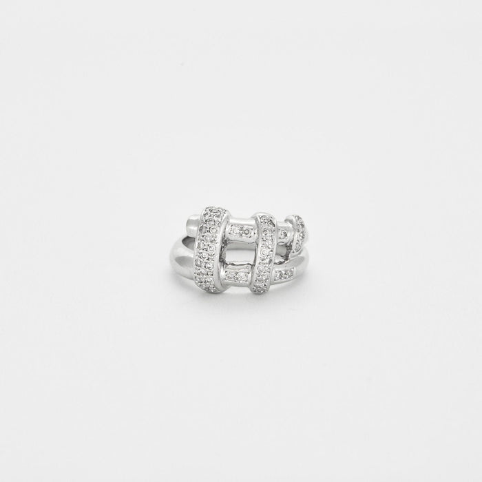 Bague Bague or blanc brillants 58 Facettes 2189679