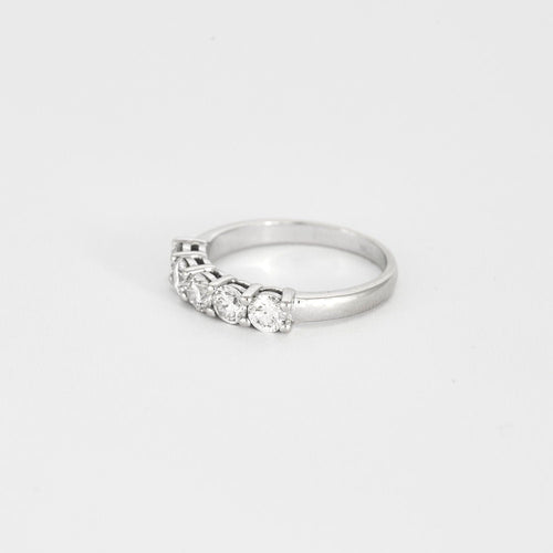 Bague 53 Bague jarretière 5 diamants 58 Facettes