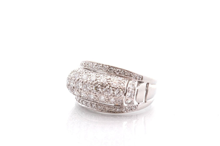Bague 53 Bague vintage diamants en or 18k 58 Facettes 27237