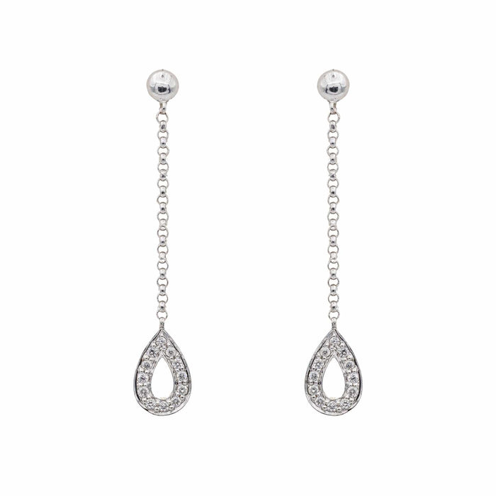 Boucles d'oreilles Boucles d'oreilles Or blanc Diamant 58 Facettes 3281439CN