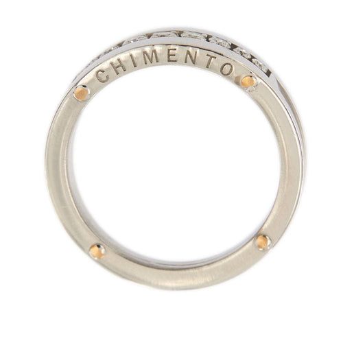 Bague 54 CHIMENTO - Demi alliance Diamants 58 Facettes 32439