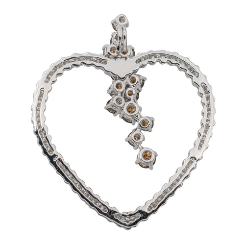 Pendentif Pendentif Coeur Or blanc Diamant 58 Facettes 3351134CN