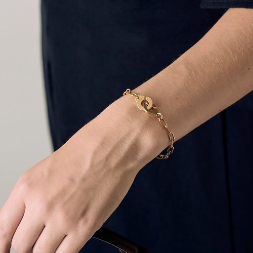 Bracelet DINH VAN - Bracelet menottes  R12 or jaune 58 Facettes BO/250011