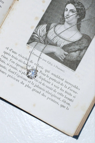 Bague Collier solitaire diamant 1.24 Cts 58 Facettes