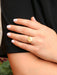 Bague 53 AUGIS - Bague amour Plus qu'hier moins que demain or jaune diamant rubis 58 Facettes J471