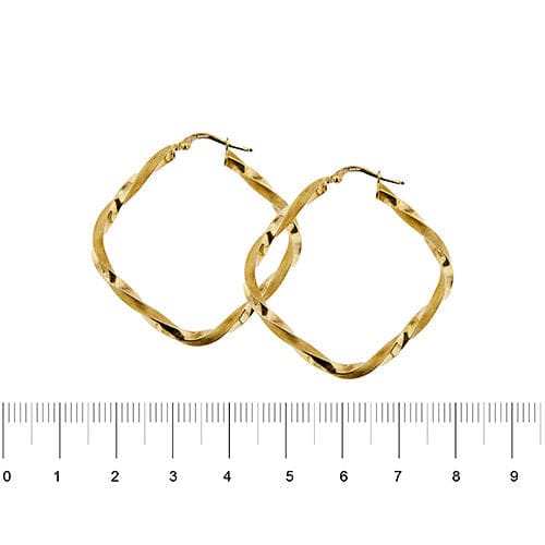 Boucles d'oreilles créoles Torchon