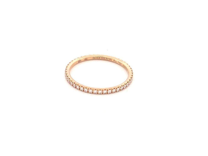 Bague 54 bague BOUCHERON alliance epure small or rose diamants 58 Facettes 263989