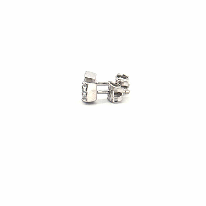 Boucles d'oreilles Puces d'oreilles or blanc diamants 58 Facettes C4BO-GS28836