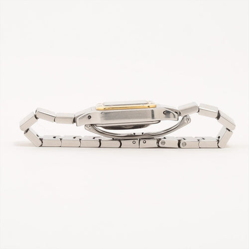 Montre Cartier - Montre Santos Galbée en acier et or jaune 58 Facettes