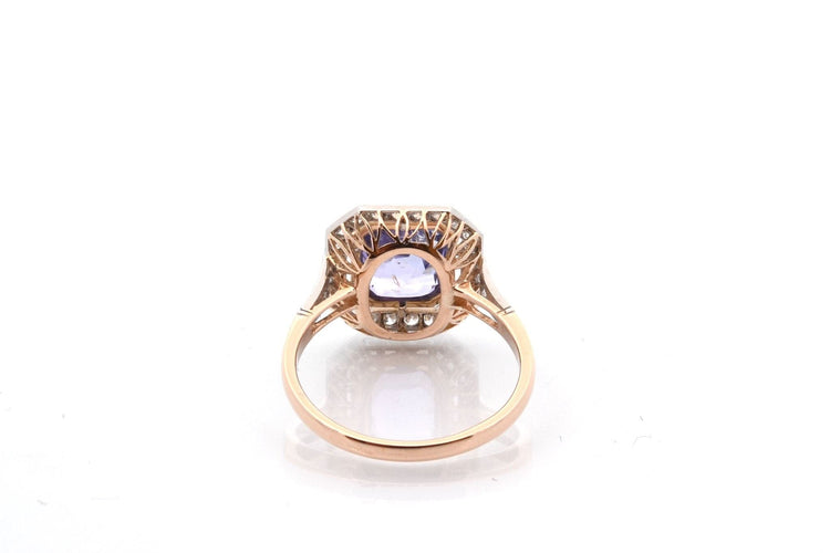 Bague 53 Bague saphir violet de 2,36cts et diamants 58 Facettes 27454-27186