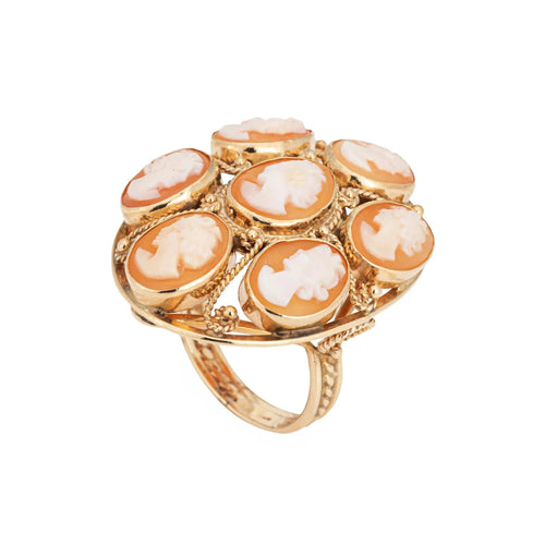 Bague Bague multi camées en or jaune 58 Facettes G13539