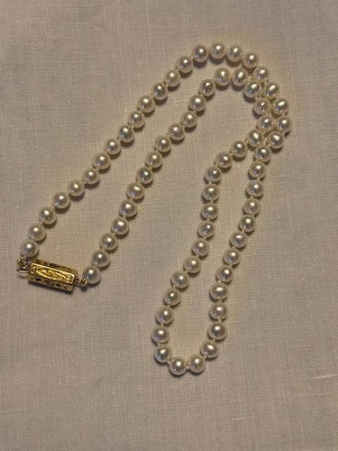 Collier Tour de cou en perles et fermoir XIXéme 58 Facettes