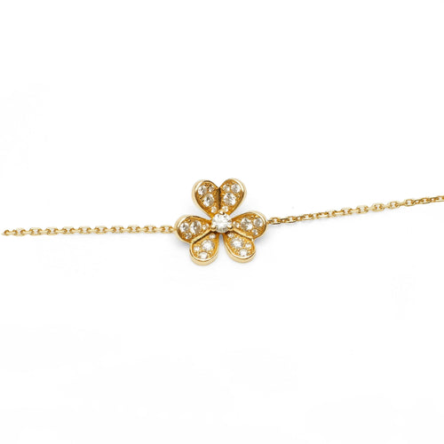 Bracelet Van Cleef & Arpels - Bracelet Frivole pavé en or jaune et diamants 58 Facettes vca-b-yg-frvl-mini