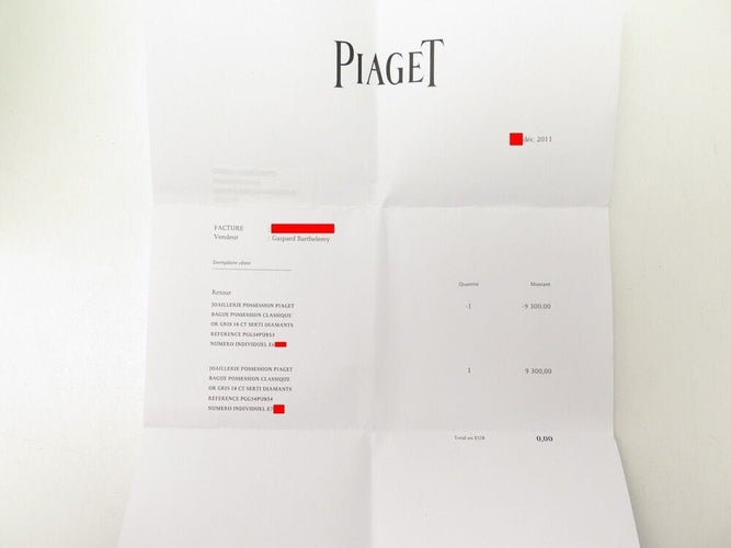 Bague 54 bague PIAGET possession motif chaine or diamant 1.75 ct 58 Facettes 258753