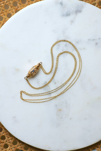 Collier Collier Or Jaune Fermoir Barillet Emaillé et Croix 58 Facettes