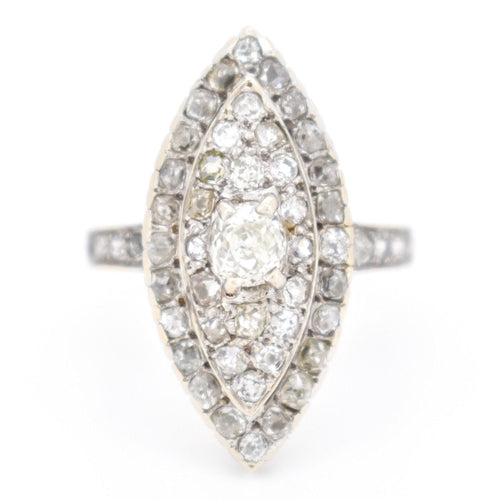 Bague 58 Bague Navette Diamants 4 carats 58 Facettes