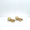 Boucles d'oreilles Boucles d'oreilles en perles couleur champagne or brossé, 58 Facettes