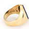 Bague 52 CARTIER - Bague en or jaune des années 70 Larter & Sons Lapis Lazuli Signet 58 Facettes G13985