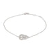 Bracelet Dinh Van Bracelet Double coeur Or blanc Diamant 58 Facettes 3808685RV