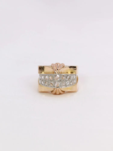 Bague 48 Bague Tank diamants taille rose 58 Facettes 1039.7