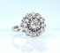 Bague 54 Bague marguerite en or blanc, platine et diamants 58 Facettes AB625