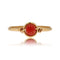 Bague 53 Bague perle de corail or jaune 58 Facettes 21-676A