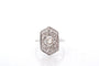 Bague 54 Bague ancienne diamants en platine 58 Facettes 27636