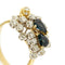 Bague Bague deux ors avec saphirs et diamants 58 Facettes 37834