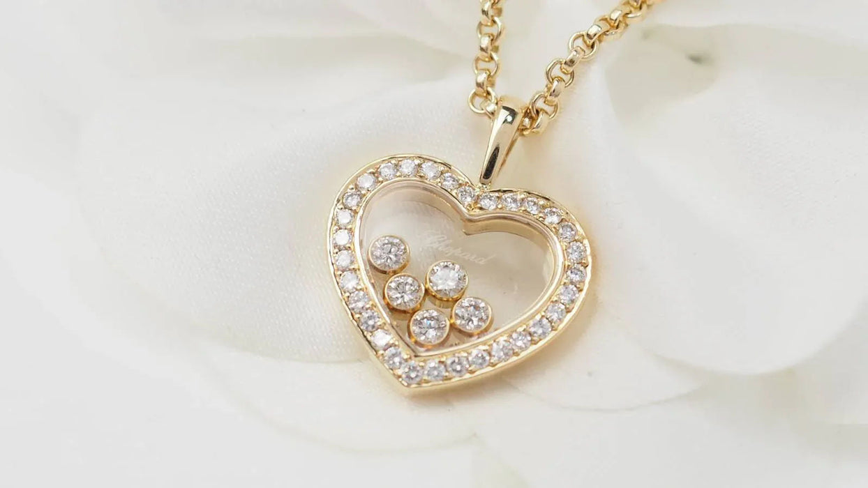 CHOPARD - Heart necklace happy diamonds in yellow gold