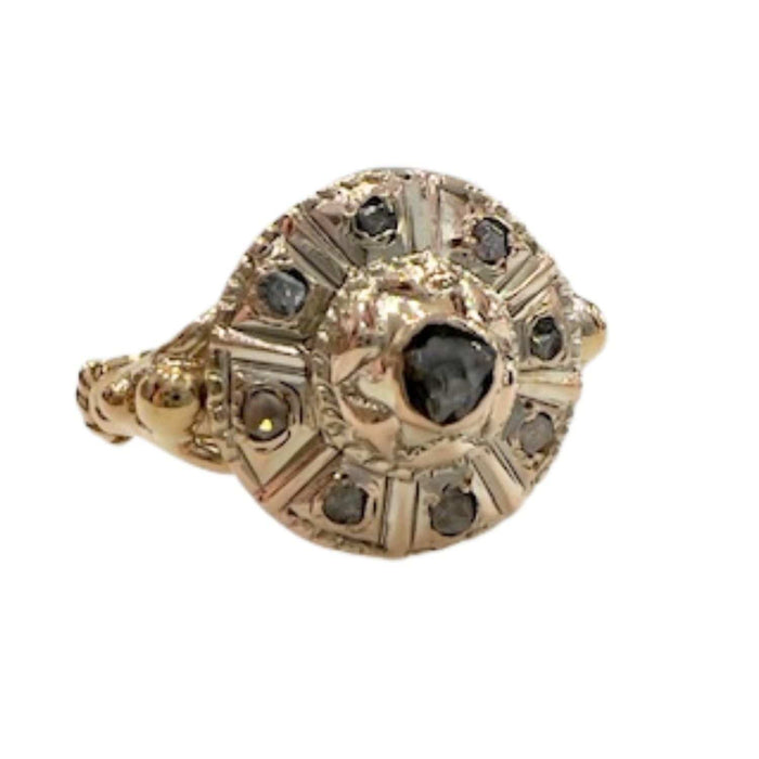 Bague 52 Bague époque 1910-1915 en or et diamants 58 Facettes Q98B