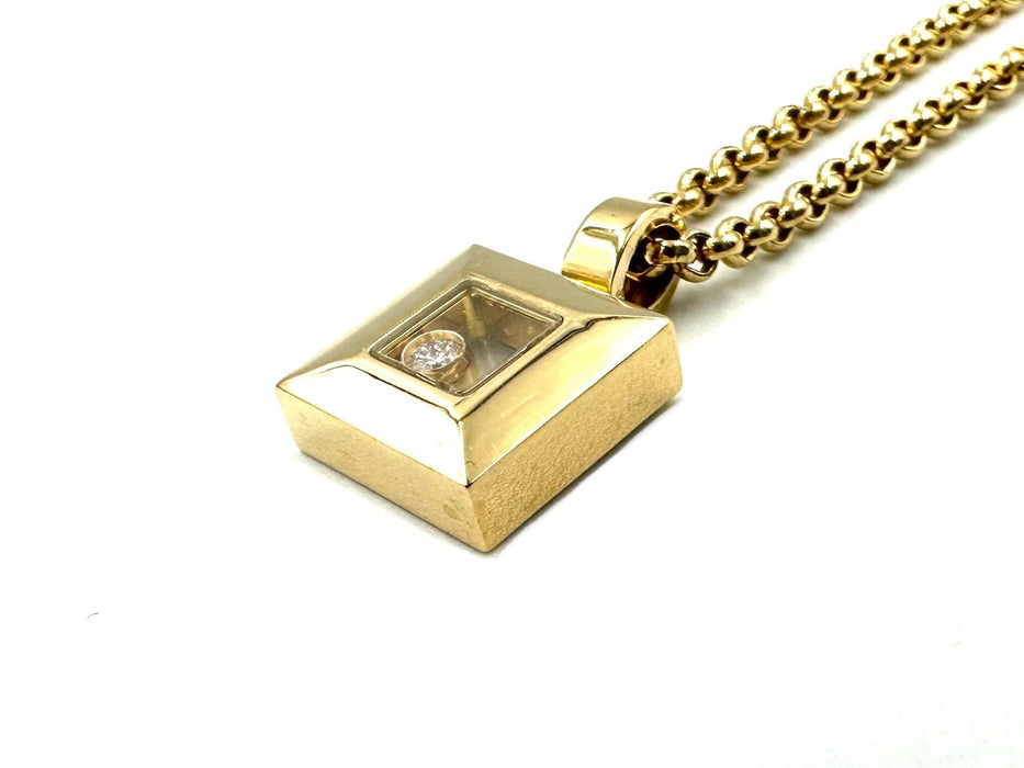 Collier CHOPARD - collier Happy Diamonds or jaune et diamants 58 Facettes