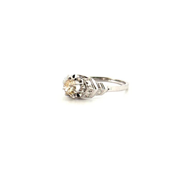 Solitaire White Gold and diamond