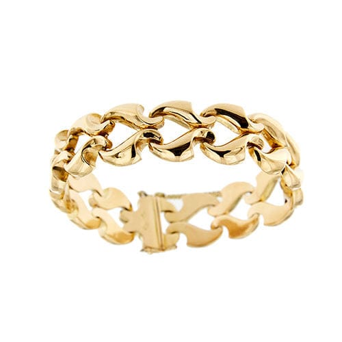 Bracelet Bracelet Tank en or rose 58 Facettes 38835