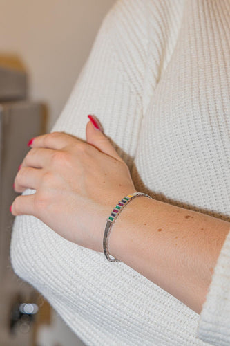 Bracelet Bracelet Or blanc Emeraude 58 Facettes 2834271CN