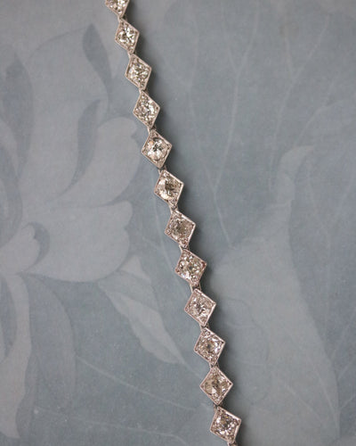 Bracelet Bracelet Rivière Or blanc et diamants 58 Facettes A11362