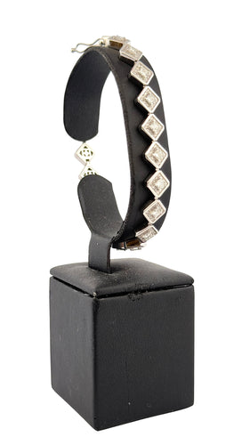 Bracelet Bracelet en or blanc et diamants 58 Facettes