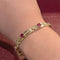Bracelet Bracelet en or jaune, rubis et diamants 58 Facettes 33380