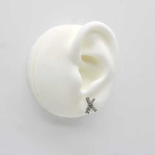 Boucles d'oreilles Paloma Picasso pour Tiffany & Co. - Boucles d'oreilles vintage Kiss en platine et diamants 58 Facettes A20039