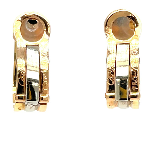 Boucles d'oreilles Cartier 2 C Trinity Gold Clip-on Earrings 58 Facettes