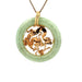 Pendentif Pendentif or jaune pierre de jade 58 Facettes 2-PEF1-GS29303