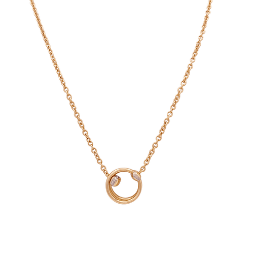 Collier Collier Pomellato, "Together", or rose, diamants. 58 Facettes 34124