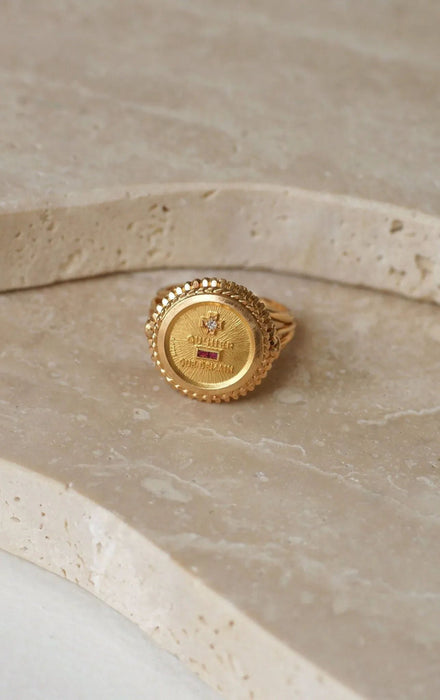 Augis Vintage Ring aus Gelbgold und Diamant