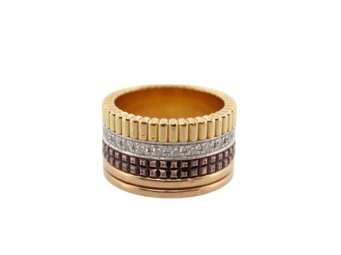 Bague 50 bague BOUCHERON quatre classique large jrg00623 t50 or 18k 0.51ct 58 Facettes 268176