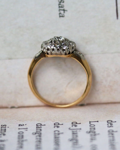 Bague 46 Bague Art Déco Marguerite Or Diamants 58 Facettes A11481