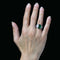 Bague 53 Bague émeraude diamants saphirs style art déco 58 Facettes 25-137