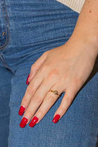 Bague 52.5 Bague Solitaire Or jaune Diamant 58 Facettes 2897409CN