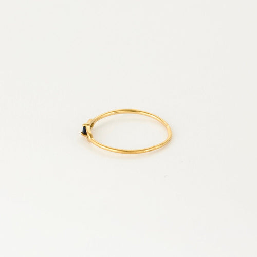 Bague 51 Bague or jaune, saphir 58 Facettes NAR01483