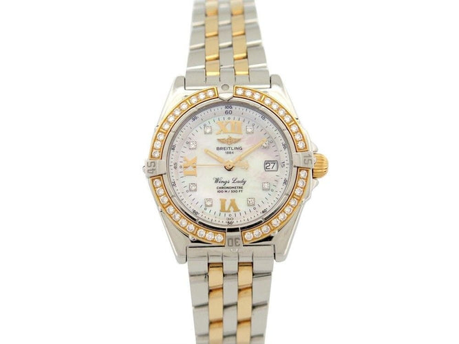 Montre montre BREITLING wings lady 31mm or diamants 58 Facettes 259192