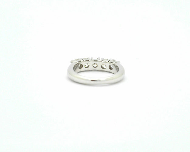 Bague Bague Rivière en or blanc 1,25 ct 58 Facettes